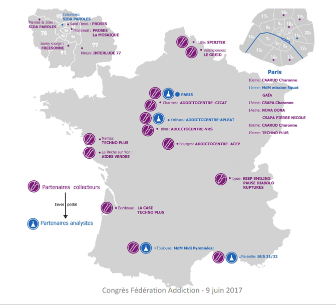 Carte de France mission XBT