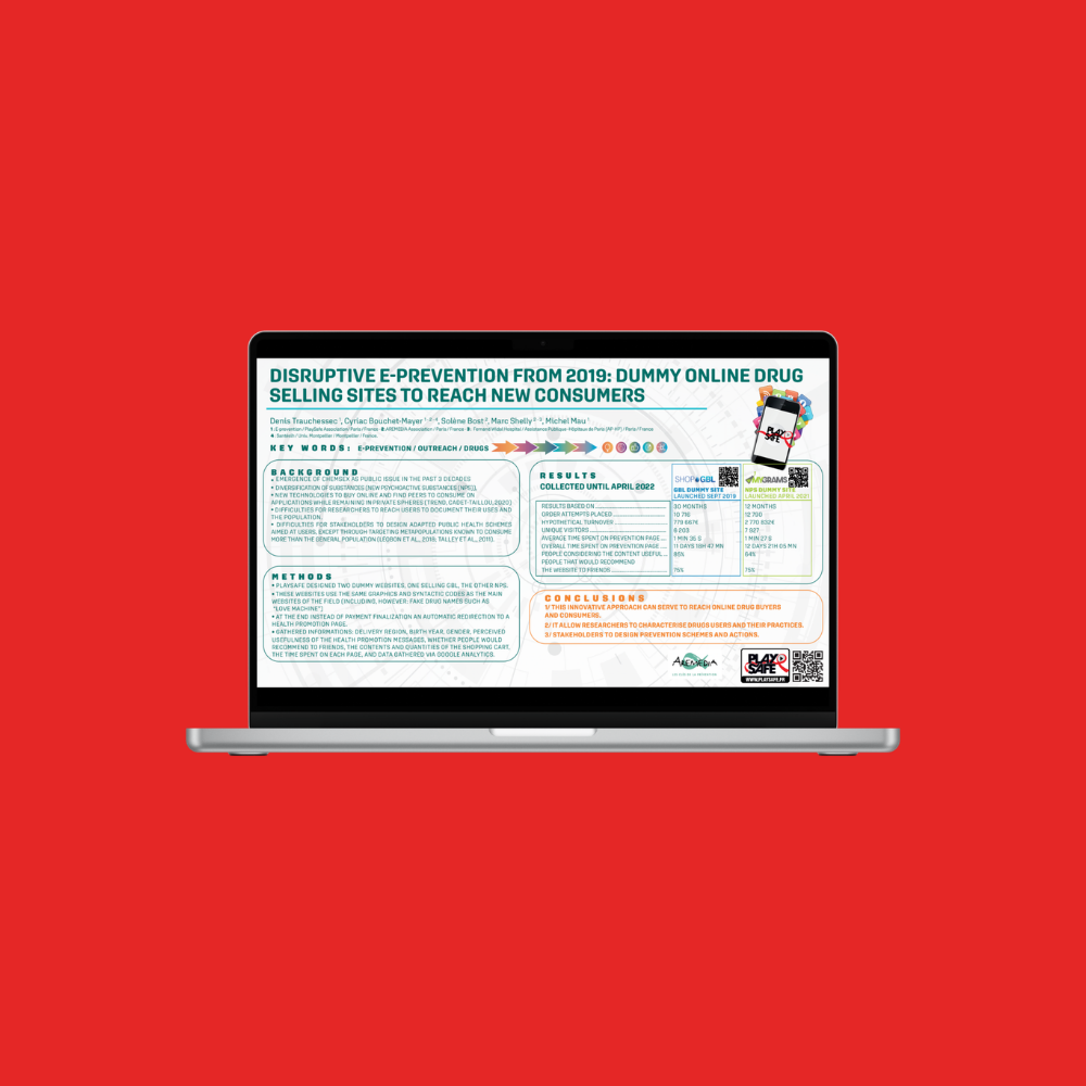 E-prévention disruptive et sites factices de vente de drogues