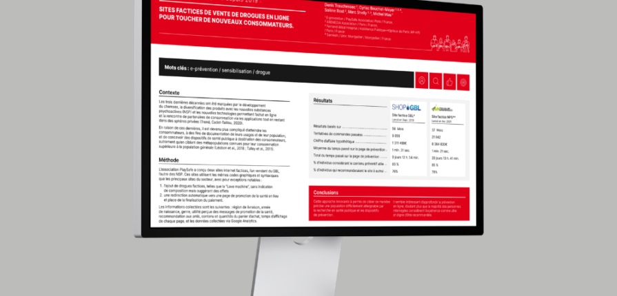 Sites factices de vente de drogues : un outil d’e-prévention
